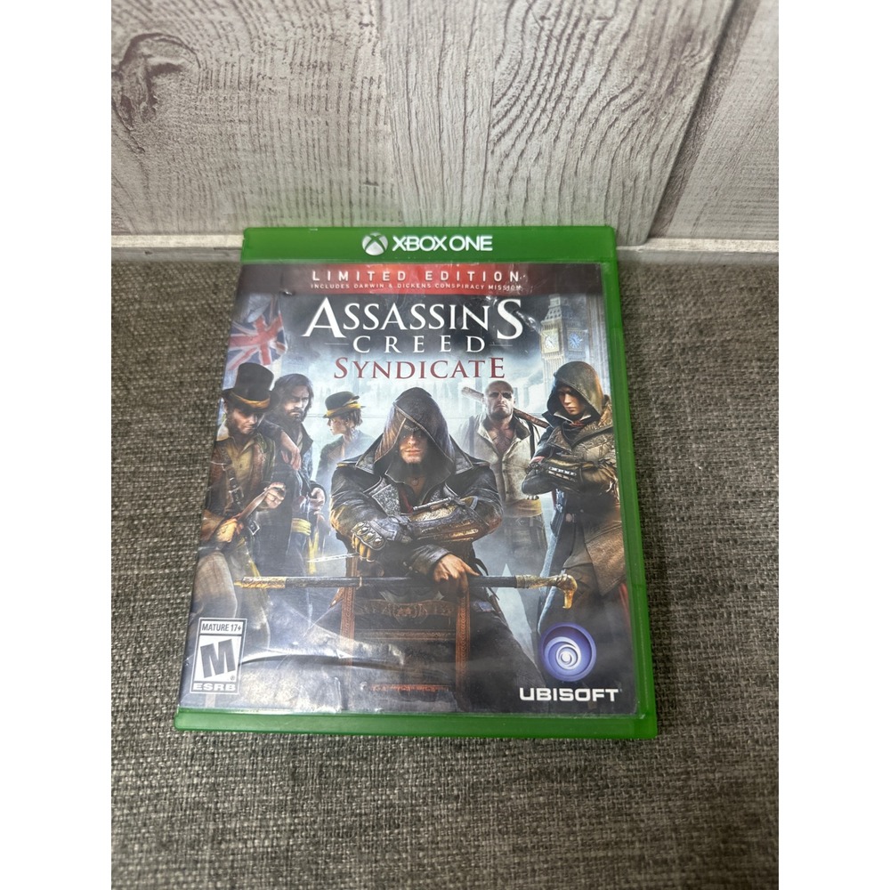 Assassins Creed Syndicate Limited Edition Xbox One Ubisoft 2015 Physical Disc
